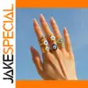 Multi-Layered Stainless Steel Evil Eye Ring JDR2303010