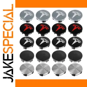 Tesla 56mm Wheel Hub Cap Set for Model 3 & More