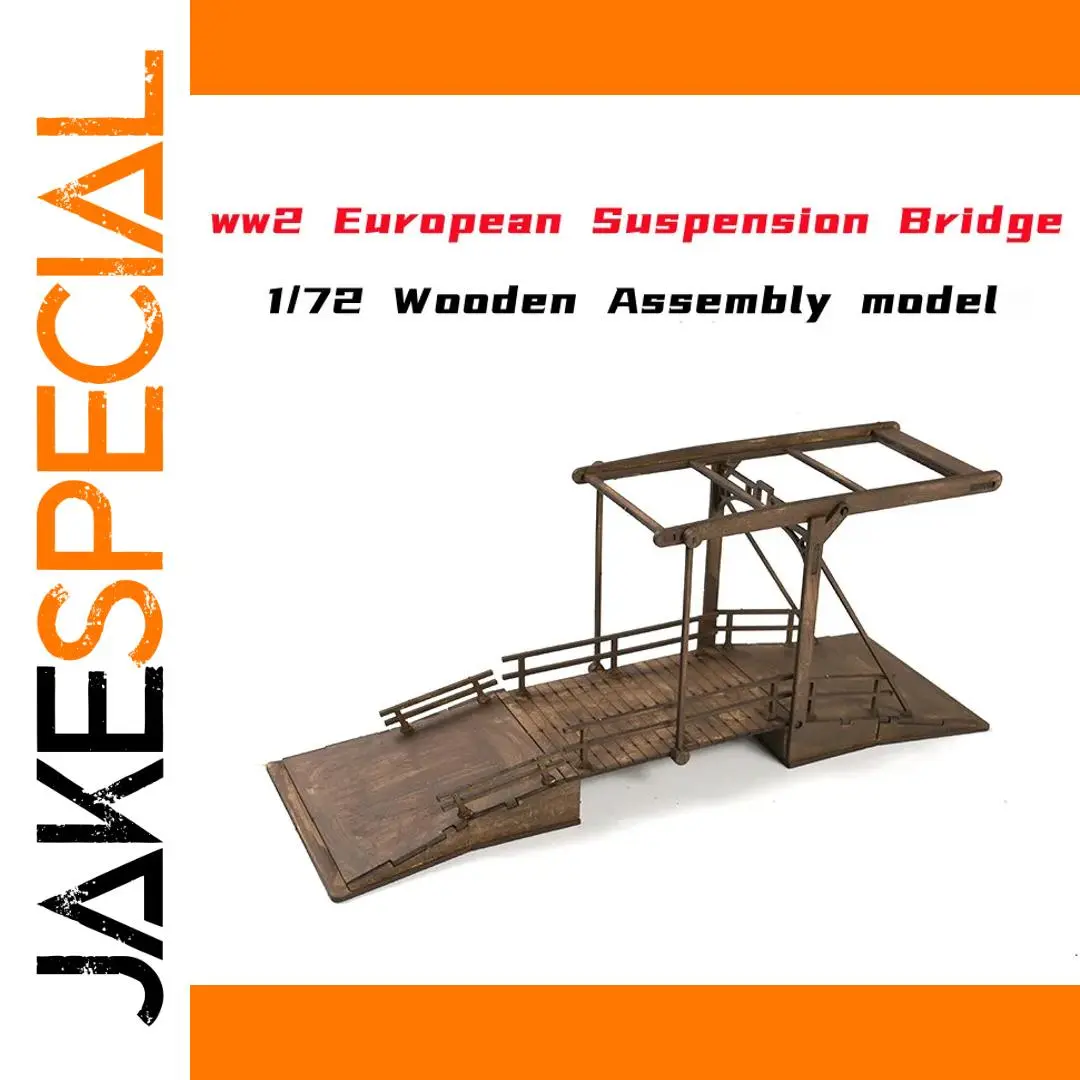 WW2 European Suspension Bridge Model 1.44m 1 WW2 European Suspension Bridge Model 1.44m