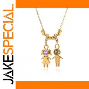 Stainless Steel Geometric Gold Pendant Necklace