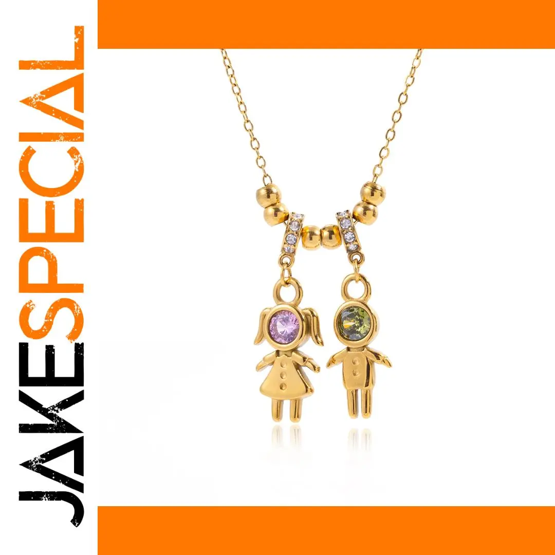 Stainless Steel Geometric Gold Pendant Necklace 1 Stainless Steel Geometric Gold Pendant Necklace