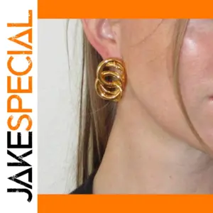 Bold Gold Stainless Steel Earrings for Women