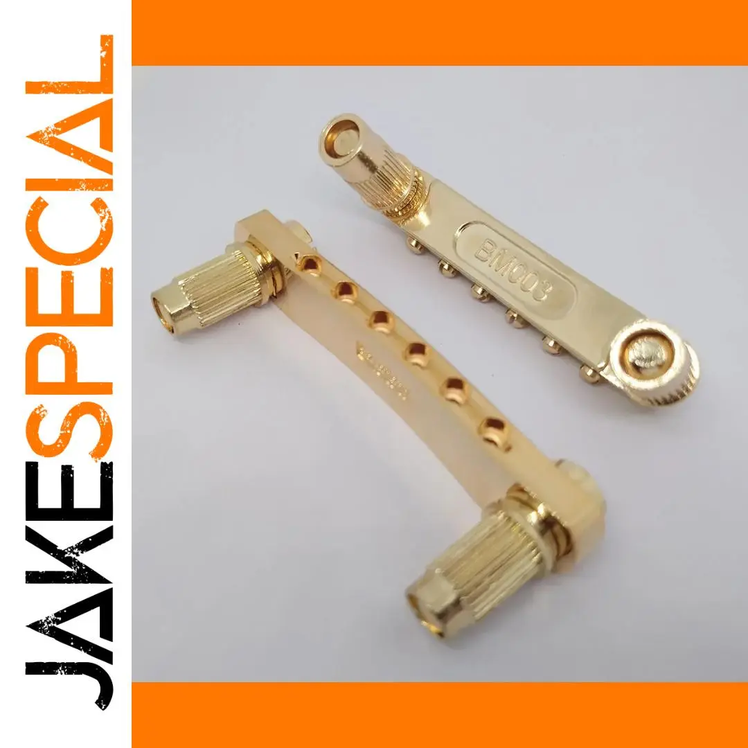 Gold Tune-o-Matic Bridge and Tailpiece Set for LP/SG 1 Gold Tune-o-Matic Bridge and Tailpiece Set for LP/SG