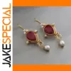 Elegant NovoPublic Drop Earrings with Pearls