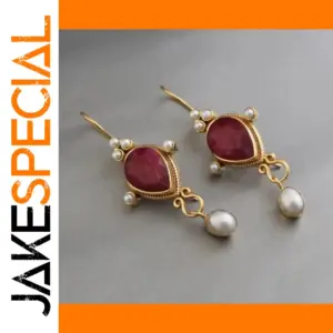 Elegant NovoPublic Drop Earrings with Pearls