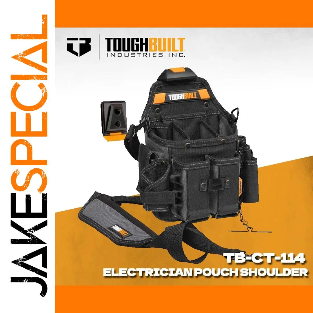 Rugged electrician pouch with 21 pockets 1 Rugged electrician pouch with 21 pockets