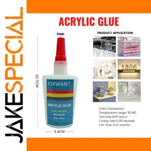 30ml Transparent Acrylic Adhesive for Plastics