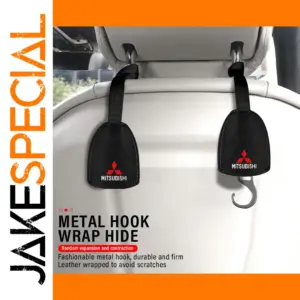 Mitsubishi PU Leather Car Seat Back Organizer Hook