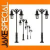 Vintage Black Street Lamps Set for Model Railways