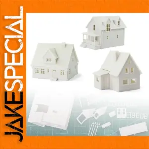 N Scale Model Village House Set