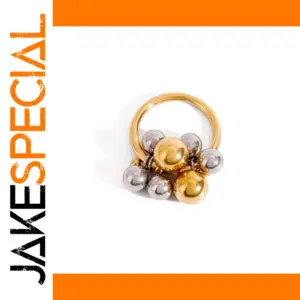 Unisex Stainless Steel Bead Ring JDRW2411001-PS