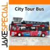 Vibrant Red 1:32 Double-Decker Bus Model