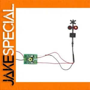 HO Scale Railroad Crossing Signal with Flashing LEDs