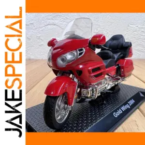 Red Diecast 2004 Gold Wing Motorcycle Model