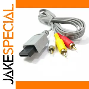 Wii AV Extension Cable 1.8m with Gold RCA Connectors