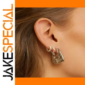 Trendy Stainless Steel U-Shaped Earrings