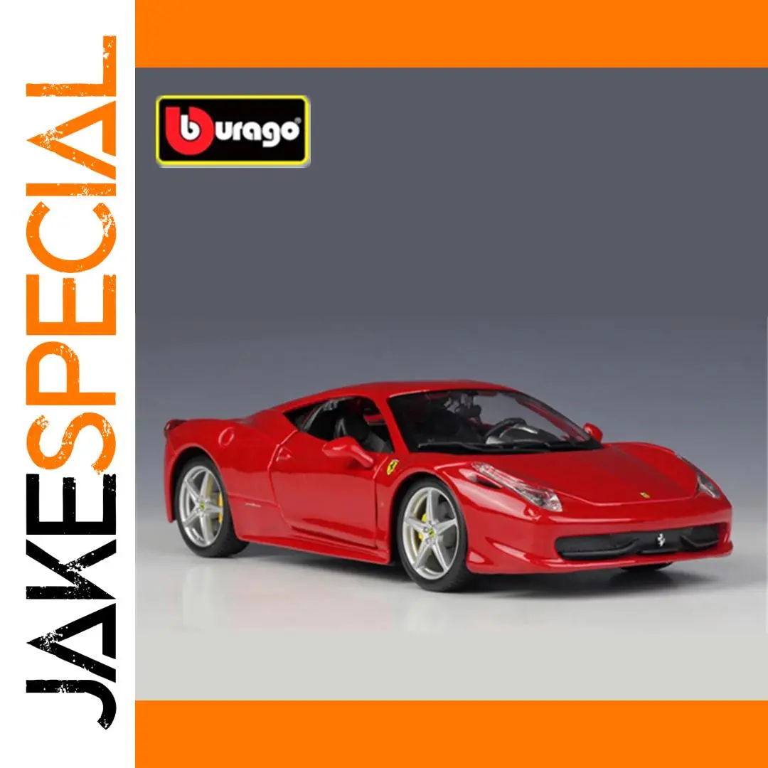 Red Ferrari 458 Italia 1:24 Diecast Model 1 Red Ferrari 458 Italia 1:24 Diecast Model