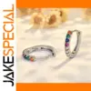 925 Silver Rainbow Zircon Earrings
