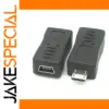 Micro USB to Mini USB Adapter for Data Transfer