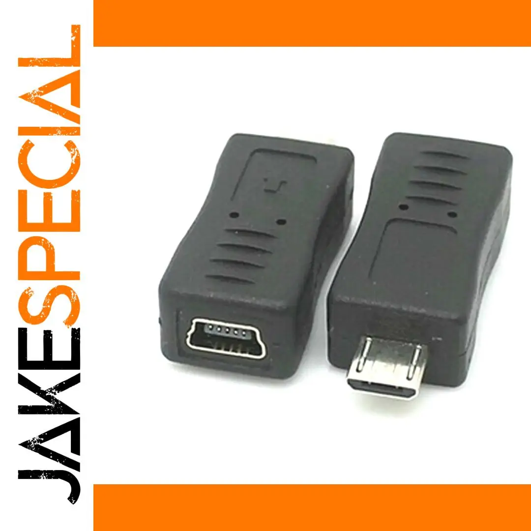 Micro USB to Mini USB Adapter for Data Transfer 1 Micro USB to Mini USB Adapter for Data Transfer