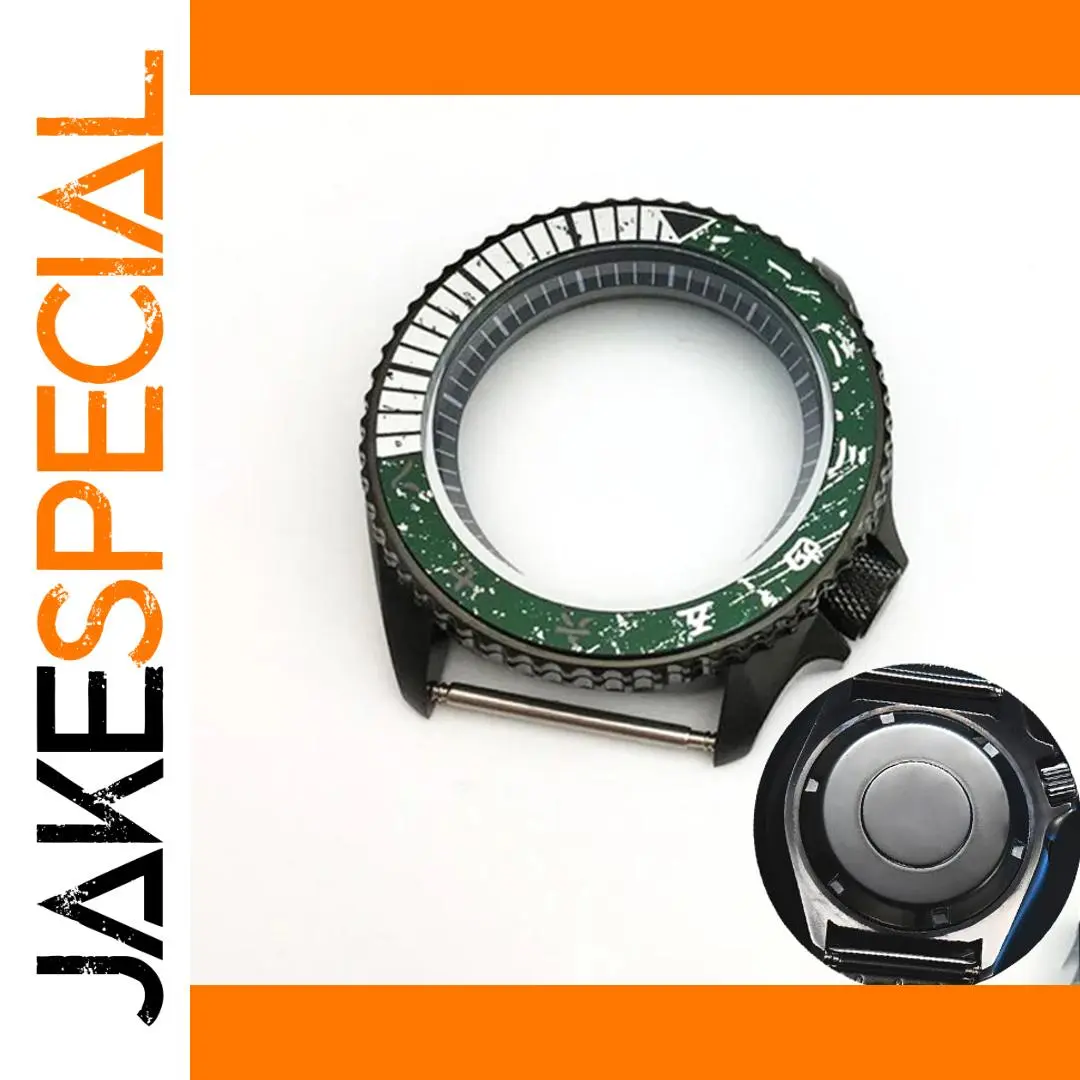 41mm Vintage Black Dive Watch Case for Seiko Models 1 41mm Vintage Black Dive Watch Case for Seiko Models