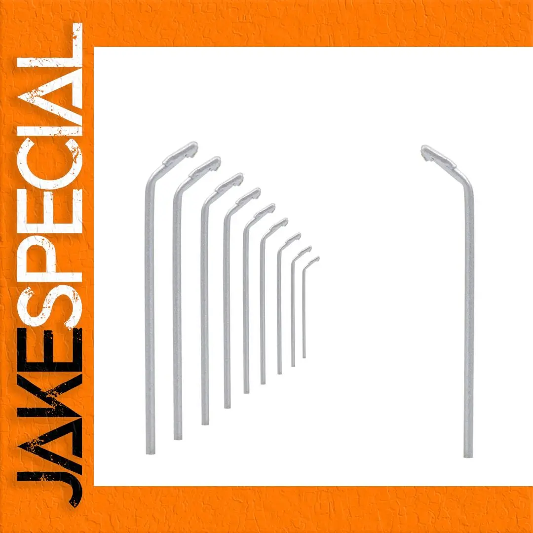 N Scale Metal Lamppost Set with Bright LEDs 1 N Scale Metal Lamppost Set with Bright LEDs