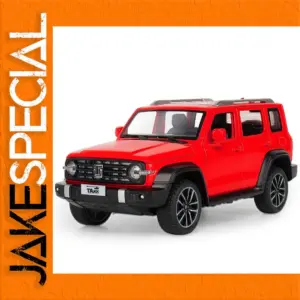 Vibrant Red Scale Diecast Tank 300 SUV Model