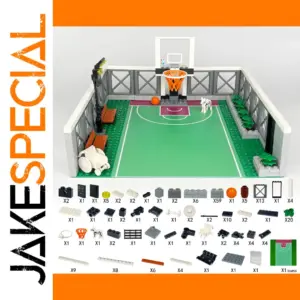 Miniature Campus Basketball Court Building Set
