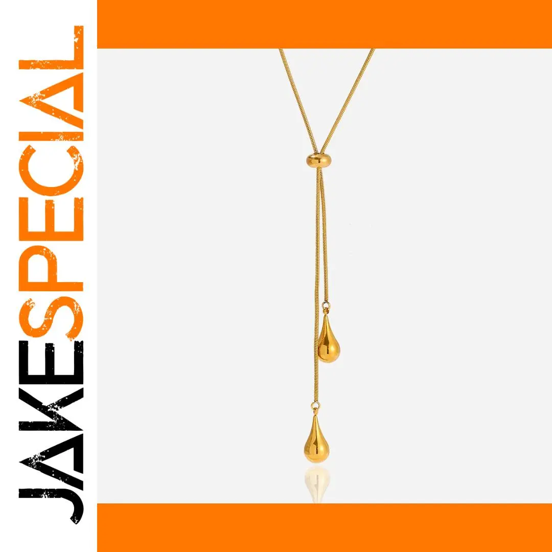 Elegant Gold Stainless Steel Necklace JDN0306070 1 Elegant Gold Stainless Steel Necklace JDN0306070