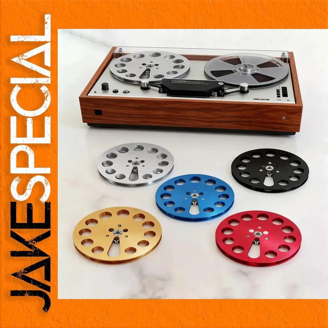 Vintage Aluminum 7-inch Reel for Tape Recorders 1 Vintage Aluminum 7-inch Reel for Tape Recorders