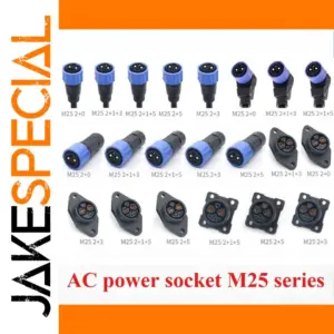 M25 Series Waterproof Battery Connector for E-Bikes