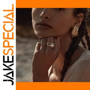 Stainless Steel Gold-Color Women's Ring