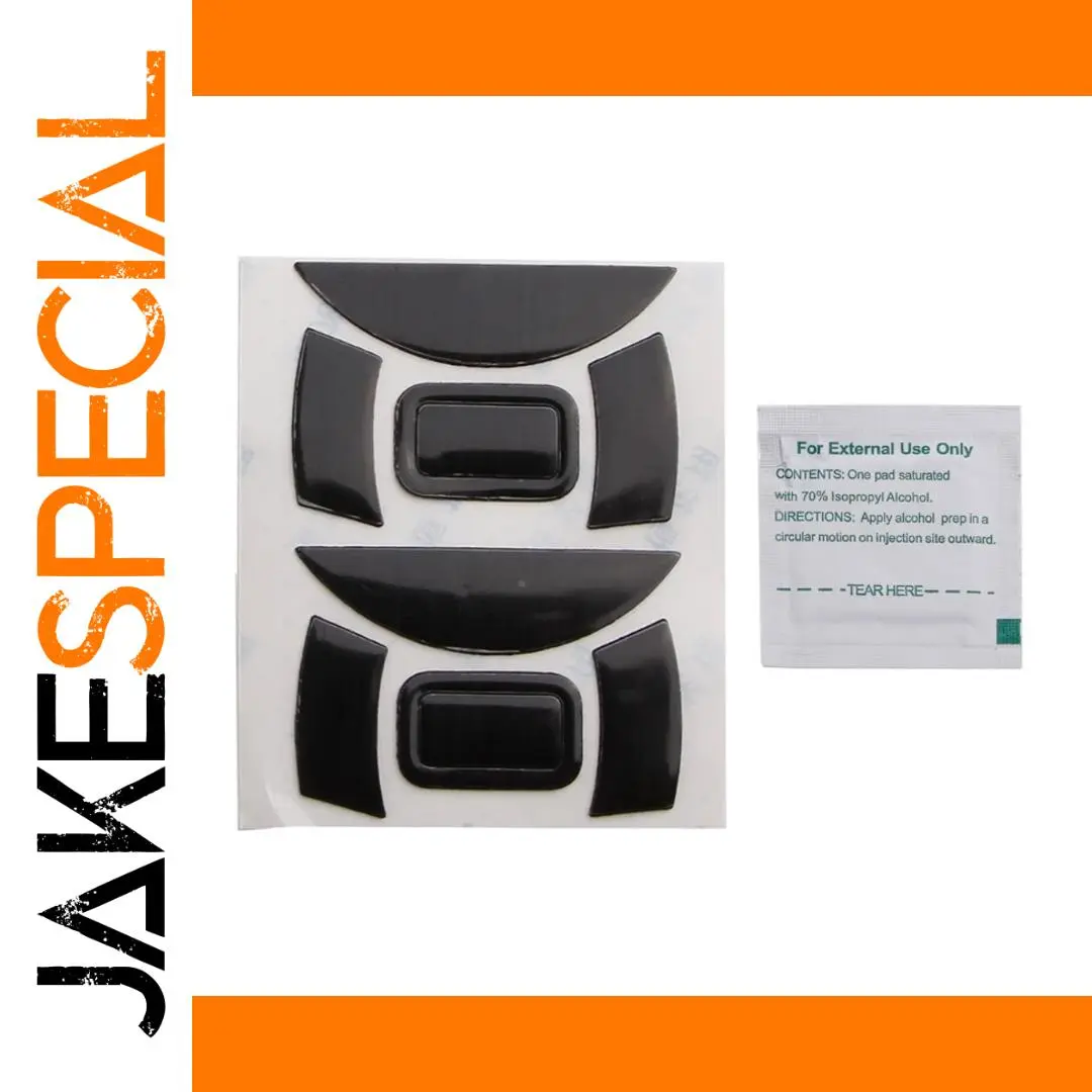 DeathAdder Essential Mouse Skates Set (Black, 6x6cm, 0.6mm) 1 DeathAdder Essential Mouse Skates Set (Black, 6x6cm, 0.6mm)