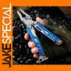 Blue Multifunctional Tactical Pliers for Outdoor Use