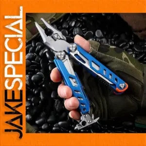 Blue Multifunctional Tactical Pliers for Outdoor Use