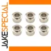 Set of Six Vintage-Style Guitar Tuner Bushings