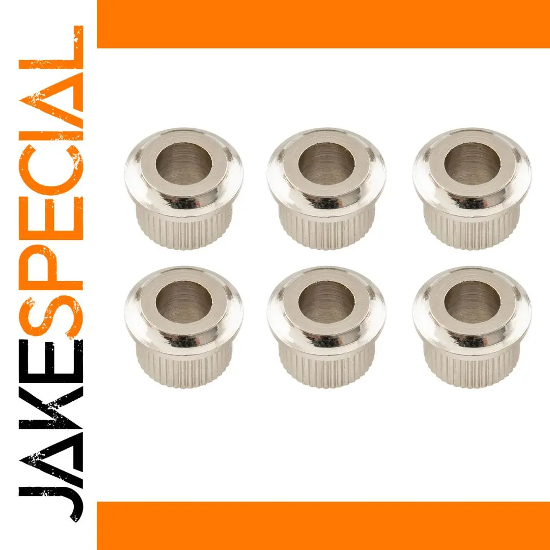 Set of Six Vintage-Style Guitar Tuner Bushings 1 Set of Six Vintage-Style Guitar Tuner Bushings