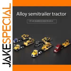 1/87 Scale Alloy Semi-Tractor & Lowboy Model