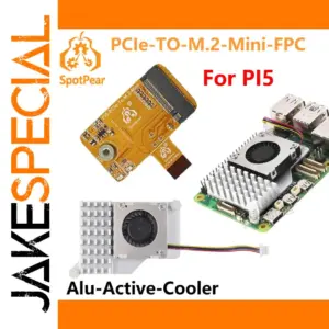 Raspberry Pi 5 PCIe to M.2 NVMe SSD Adapter