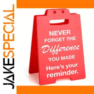 Red Retirement Celebration Sign