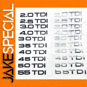 TDI Emblem 17.9cm x 2.3cm for Cars