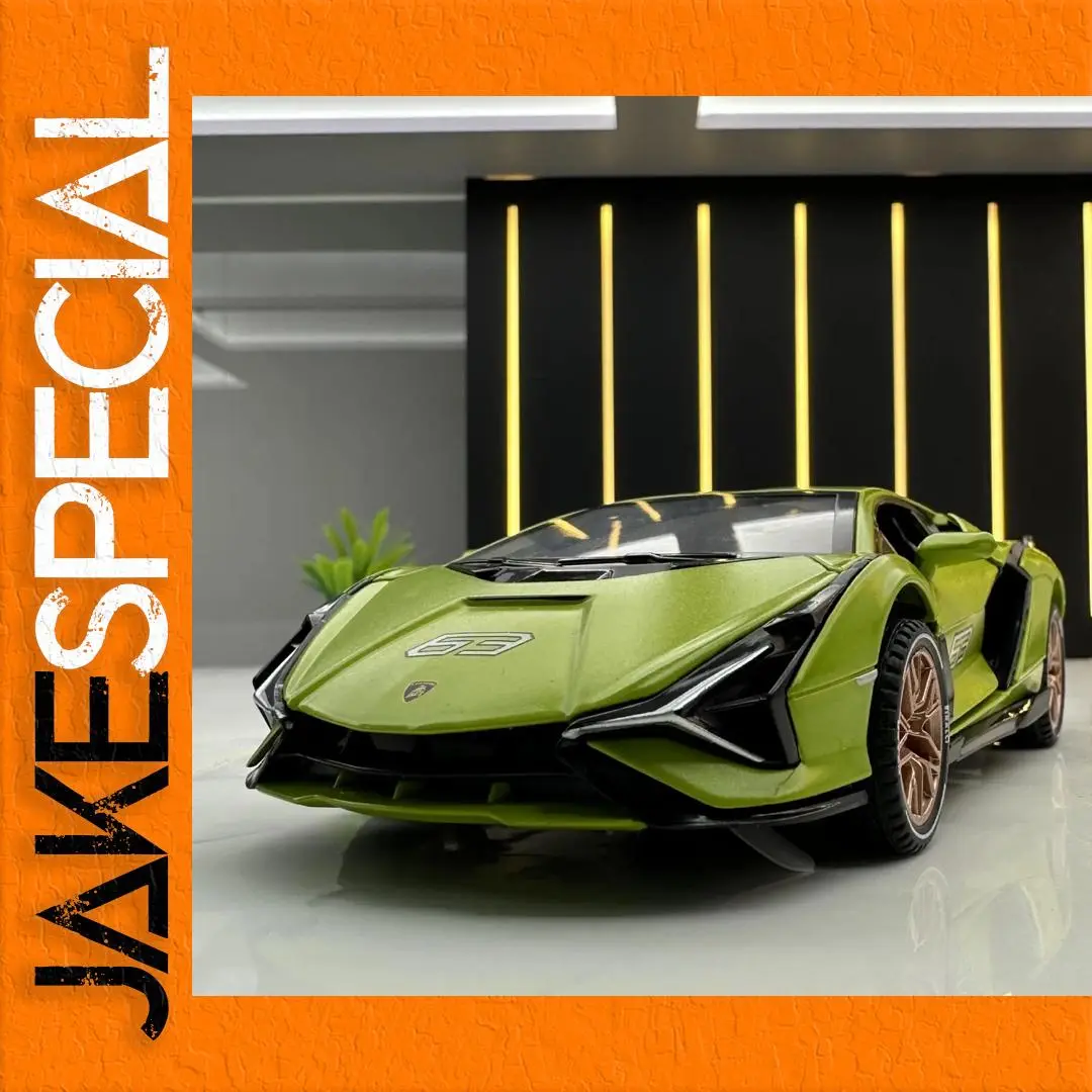 Green Lamborghini SIAN 1:32 Diecast Model 1 Green Lamborghini SIAN 1:32 Diecast Model