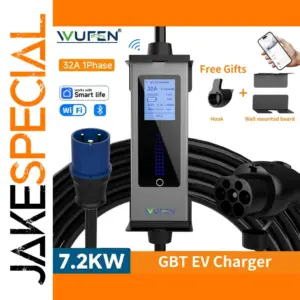 WUFEN GBT Portable EV Charger 7KW, 32A