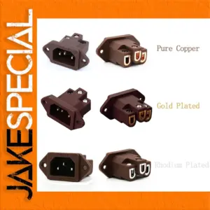 Premium IEC Inlet Power Socket with Copper Plating