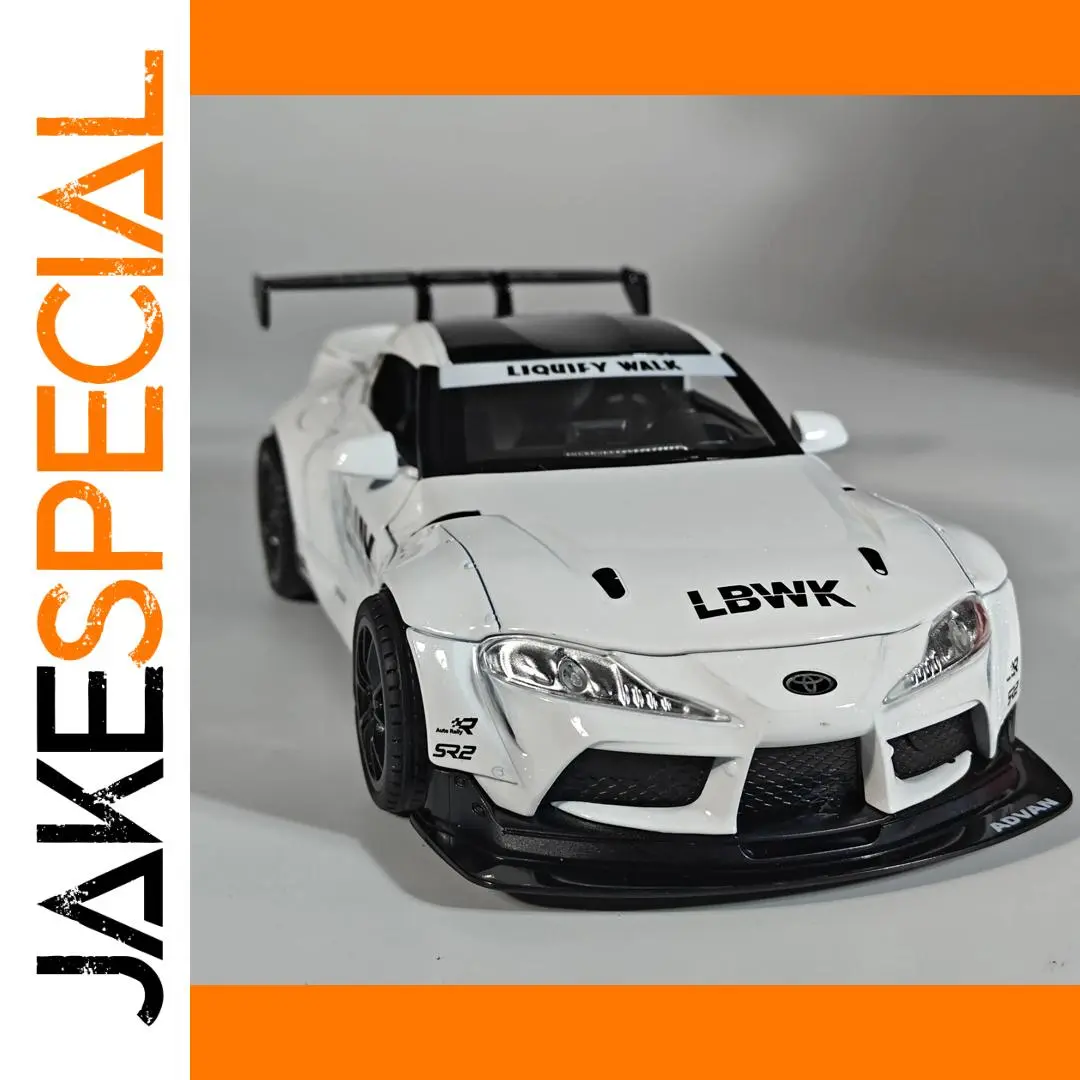White 1:22 Toyota Supra Racing Model 1 White 1:22 Toyota Supra Racing Model