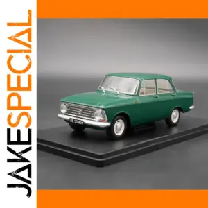 Green Moskvich 408 Vintage Diecast Model Car