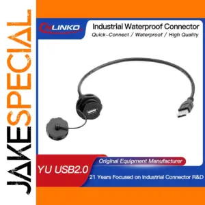Waterproof USB Connector with Secure Seal