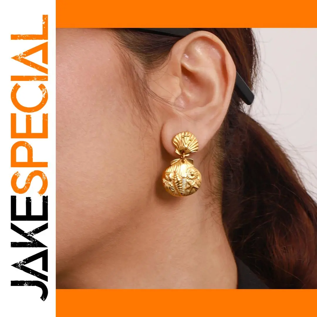 Ocean-Inspired Stainless Steel Earrings JDE2407023 1 Ocean-Inspired Stainless Steel Earrings JDE2407023