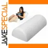 White Memory Foam Bolster Pillow for Support