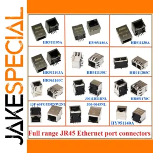RJ45 Ethernet Port Connectors Collection for Networking